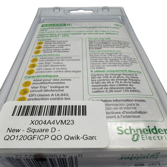 Square D QO120GFIC Circuit Breaker GFI 20A 120V 1-Pole New - Picture 3 of 4